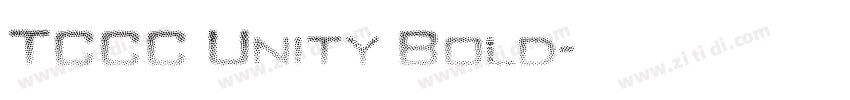 TCCC Unity Bold字体转换